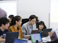 A scene of lecture at Department of Data Science