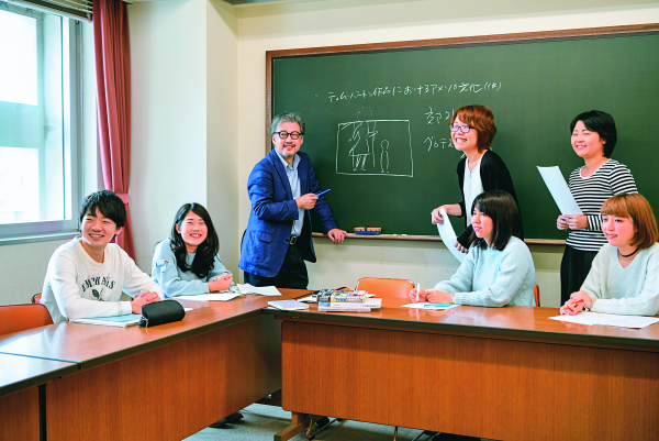 Scene of a class in the Faculty of Letters